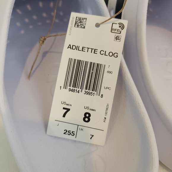 NEW Adidas Unisex-Adult Adilette Clog Slide Sandal Women Size 8 Men Size 7 NIB - Picture 6 of 7